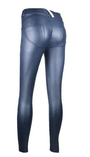 High Elastic Leather Pants