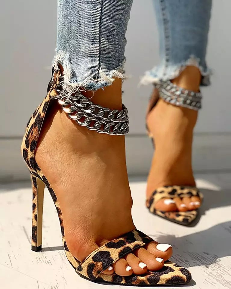 High heels stiletto sandals