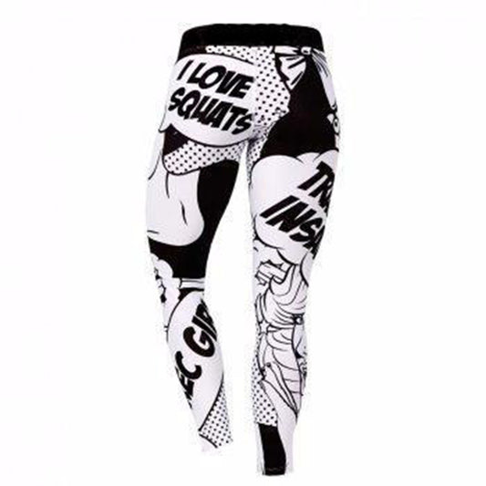 Slimming Print Sports  Legging