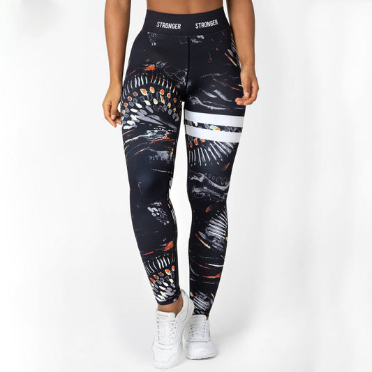 Printed Hip-up High Waist Leggings