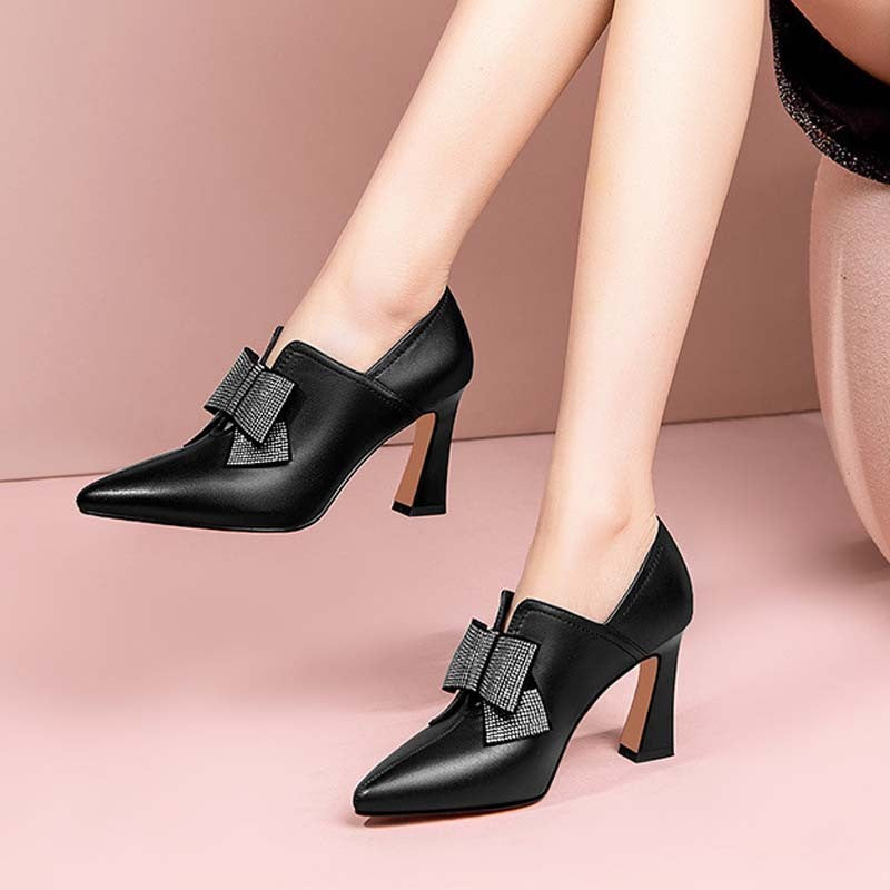 Bow Boots High Heels