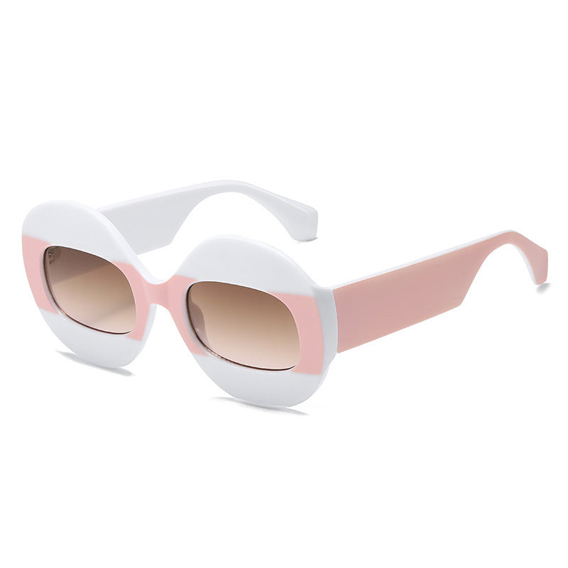 Avant-garde Color Contrast Catwalk Sunglasses