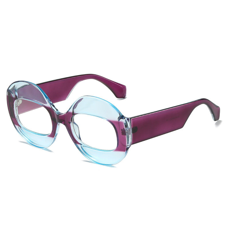 Avant-garde Color Contrast Catwalk Sunglasses